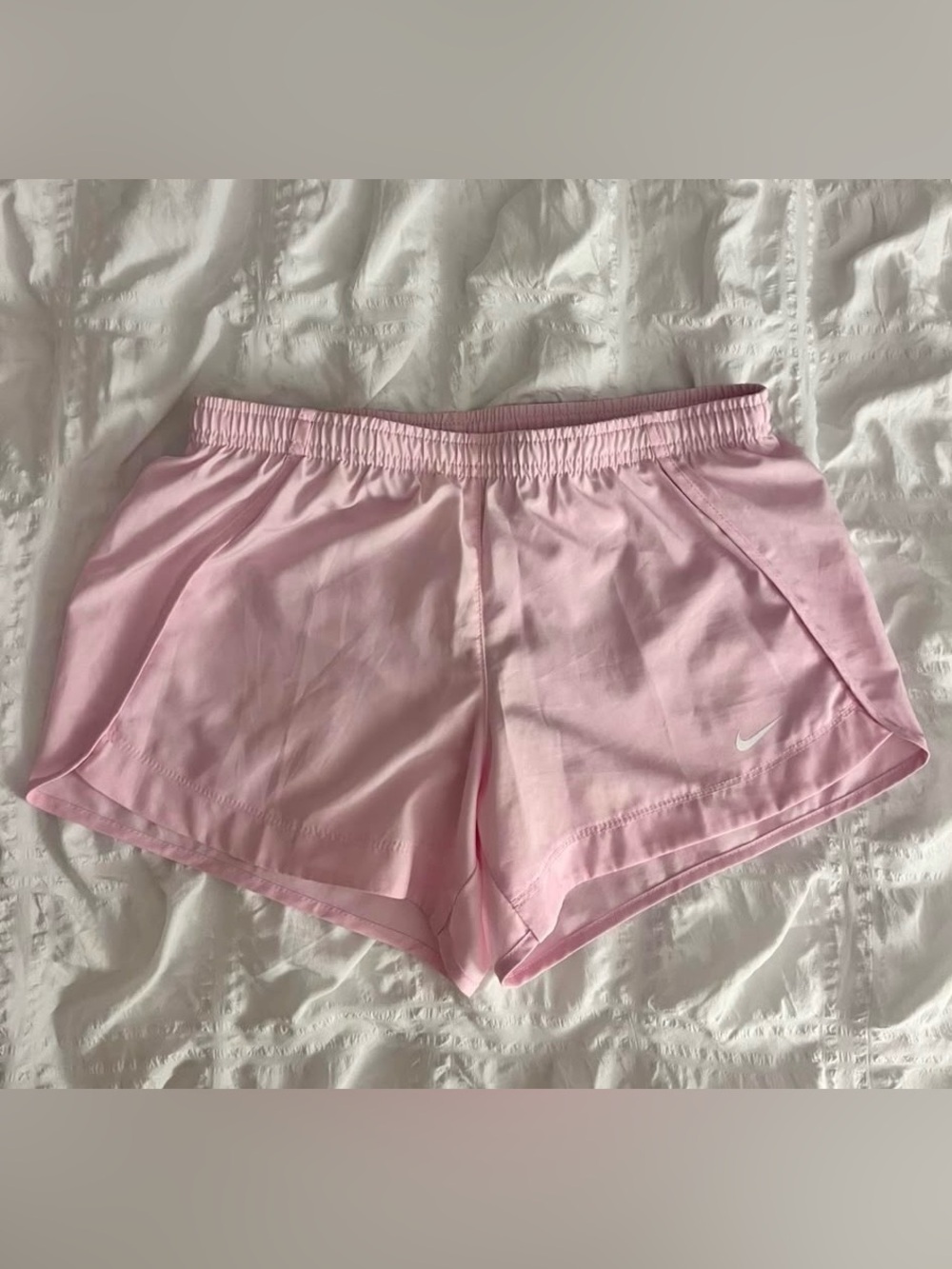 Nike kids Pink Running Shorts with Elastic Waist- fit women XS
